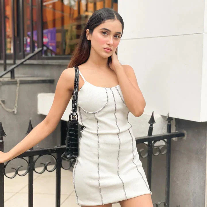 Buy White Hot Bodycon Dress
