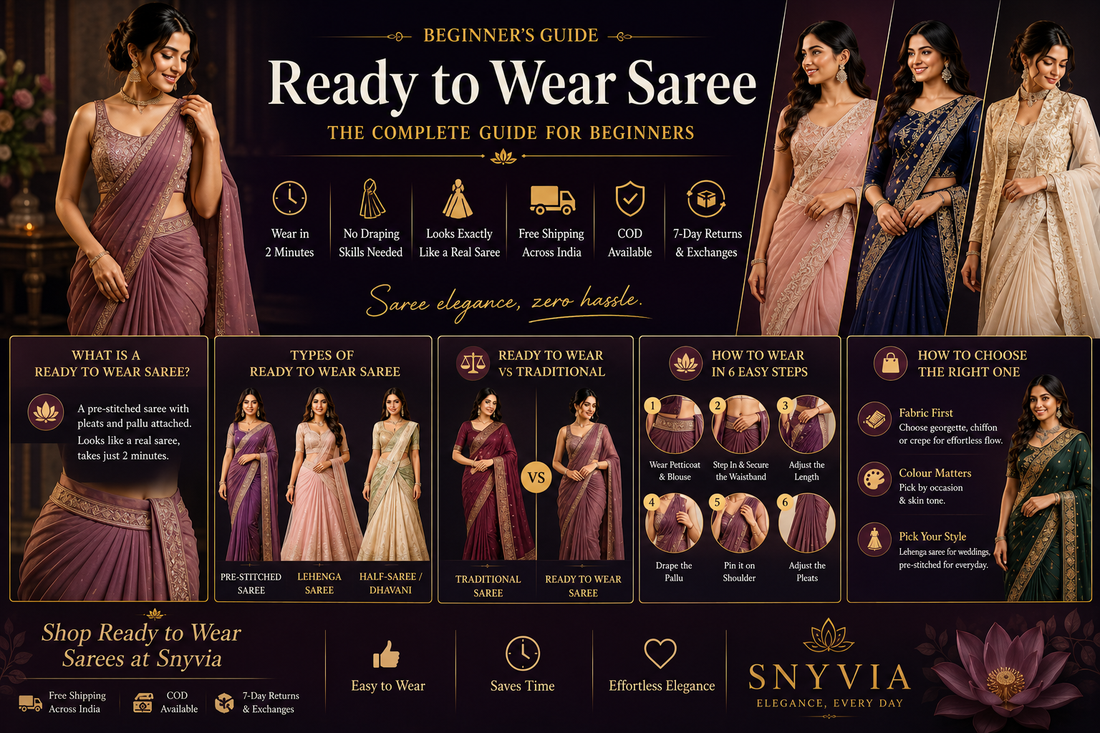 Ready to Wear Saree - The Complete Beginner's Guide