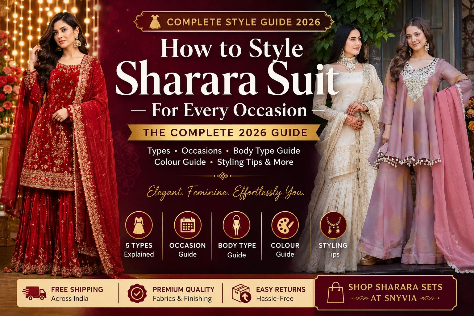 Sharara suit styling guide for weddings, Eid and festive occasions