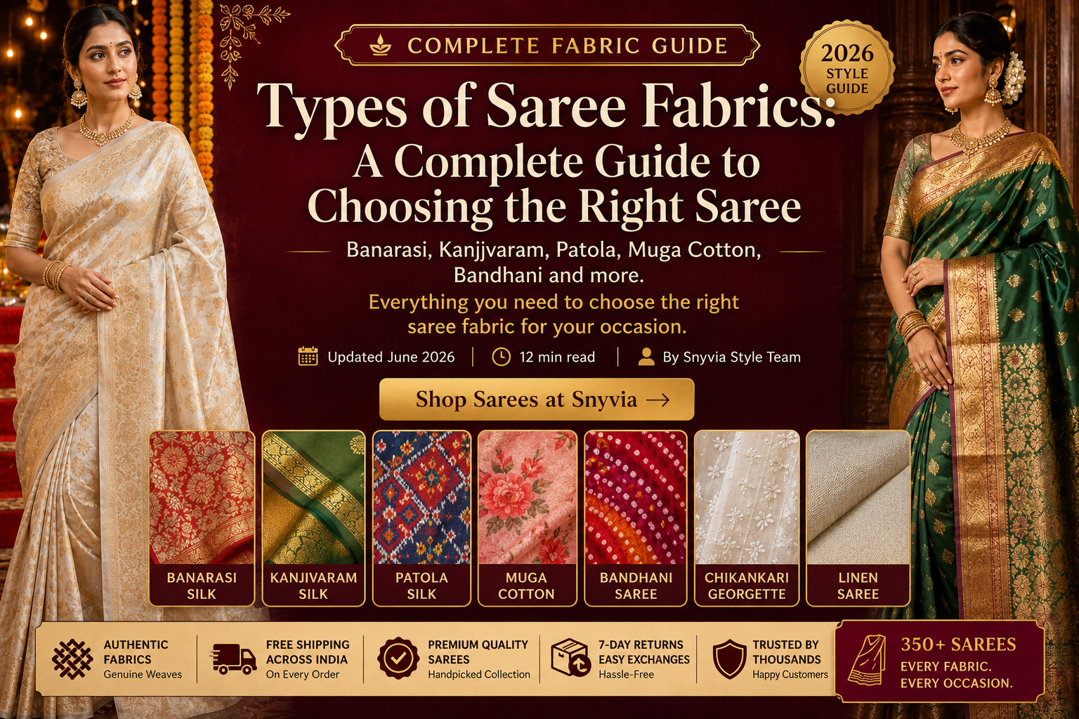 Types of Saree Fabric: Complete Guide - 2026