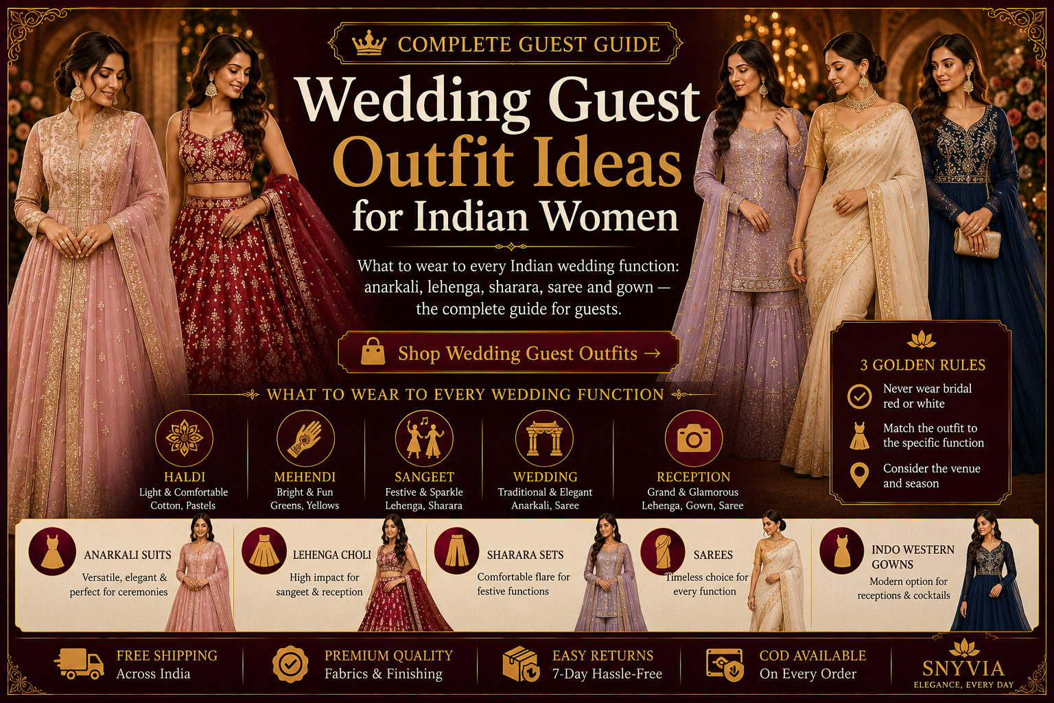 Wedding Guest Outfit Ideas for Indian Women