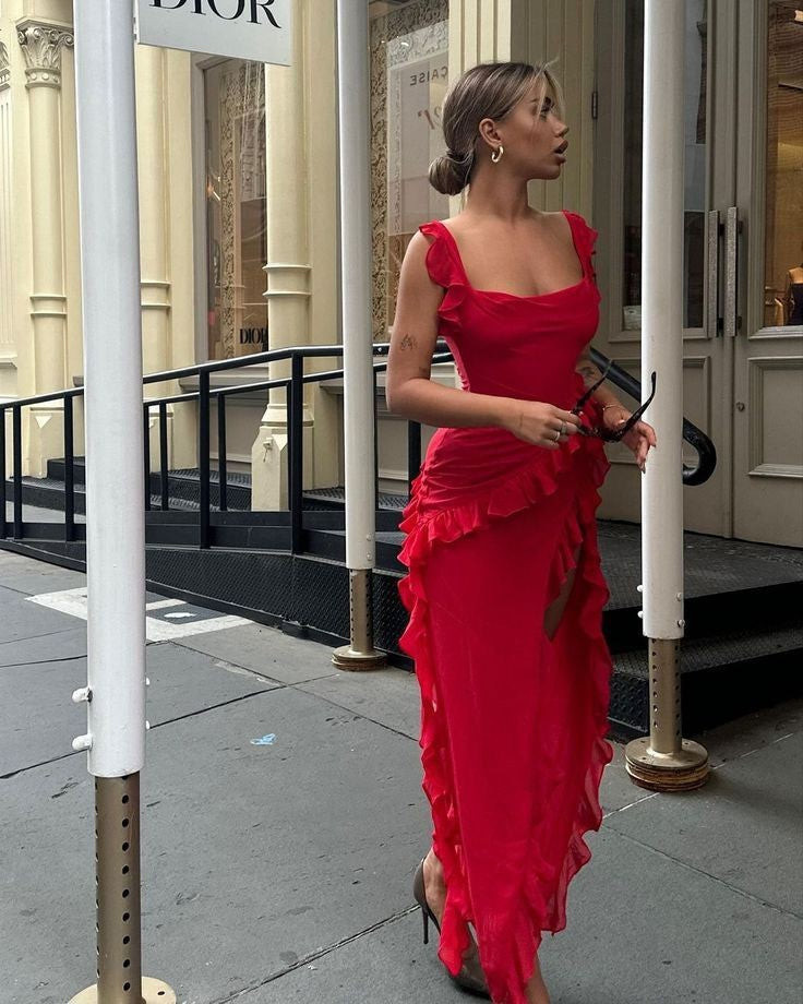 Serena Red Dress