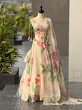 Exclusive Corset Lehenga - Ivory Floral Garden