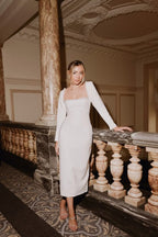 Pearl Full Sleeve Midi Dress