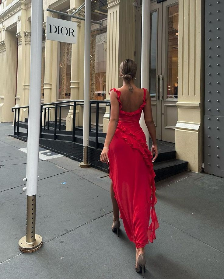 Serena Red Dress