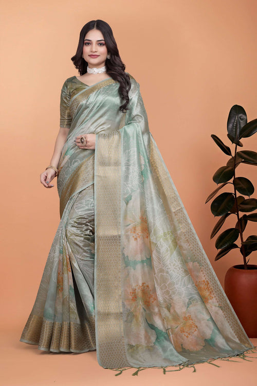 Add a touch of serene Saree