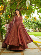 Aaliya Premium Embroidery Kurti Palazzo Dupatta Set