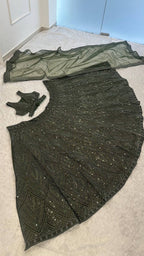 Olive Tinted Dreamy Lehenga