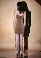 Classie Black & Golden Wrap Style Dress - Snyvia