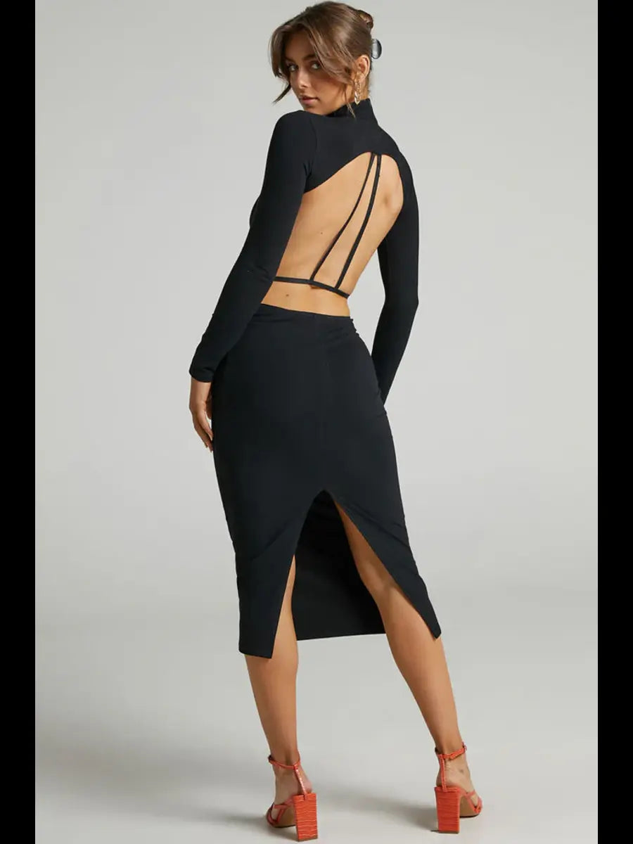 Dusky Dreamer Midi Dress - Snyvia