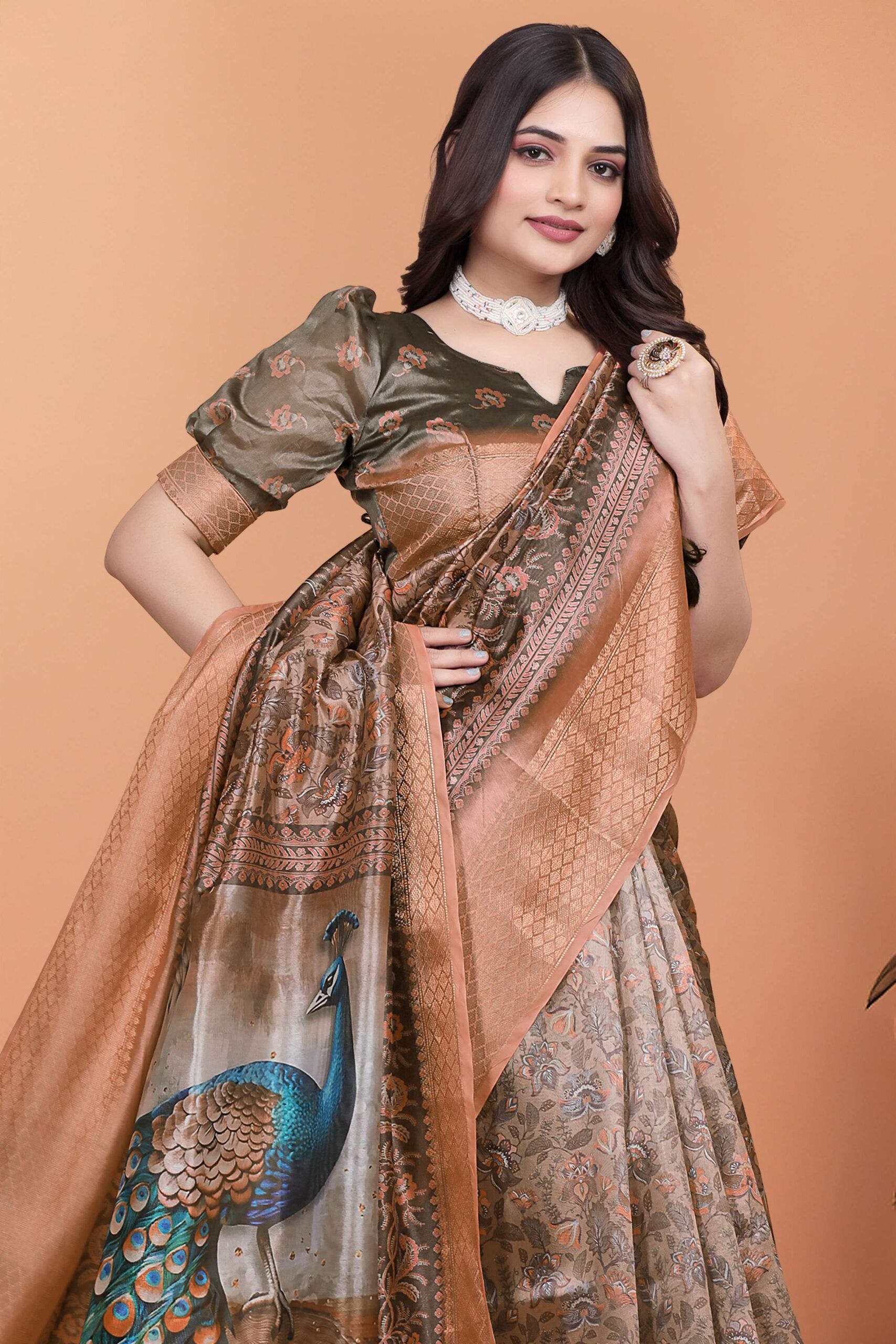 Radiate elegance in this exquisite Saree