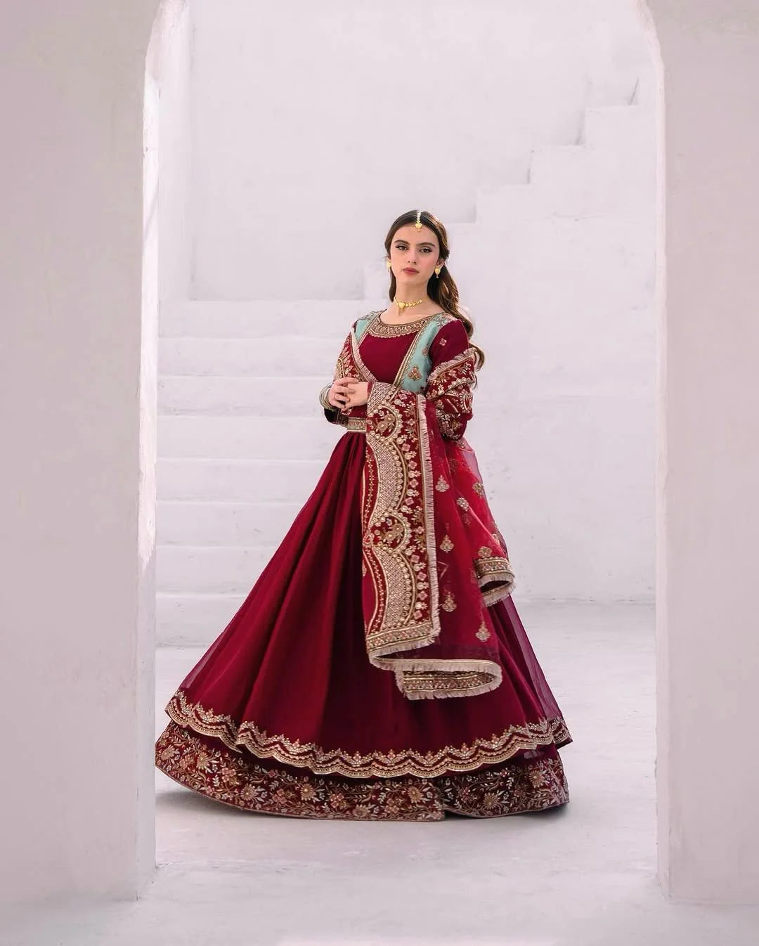 Snyvia Luxe Rajkumari Anarkali Suit