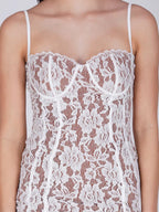 Glittering White Short Dress