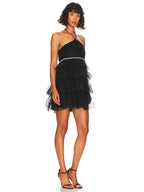 Gloomy Grace Ruffle Dress - Snyvia