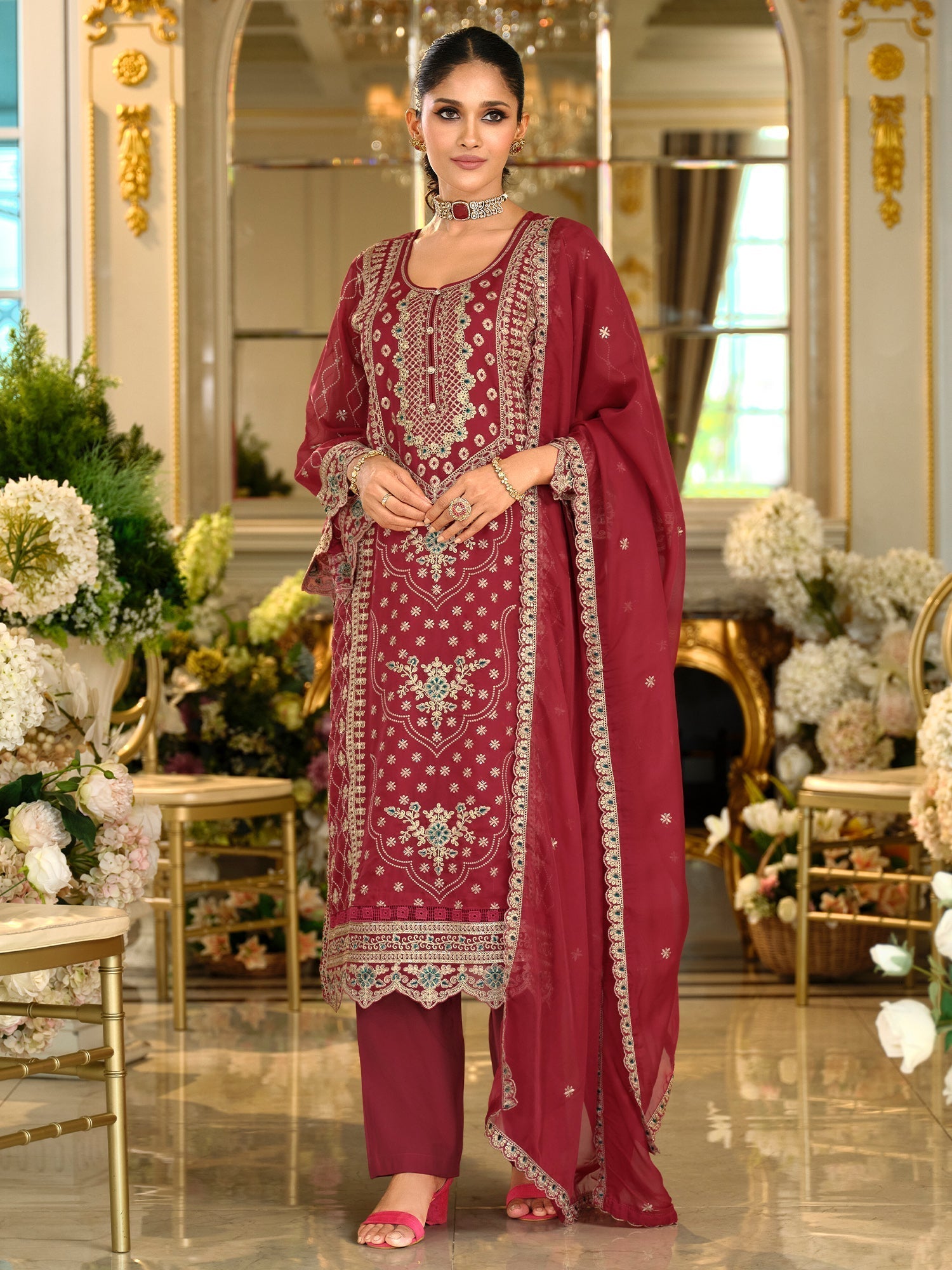 Riwaayat Kurti With Pant And Designer Dupatta