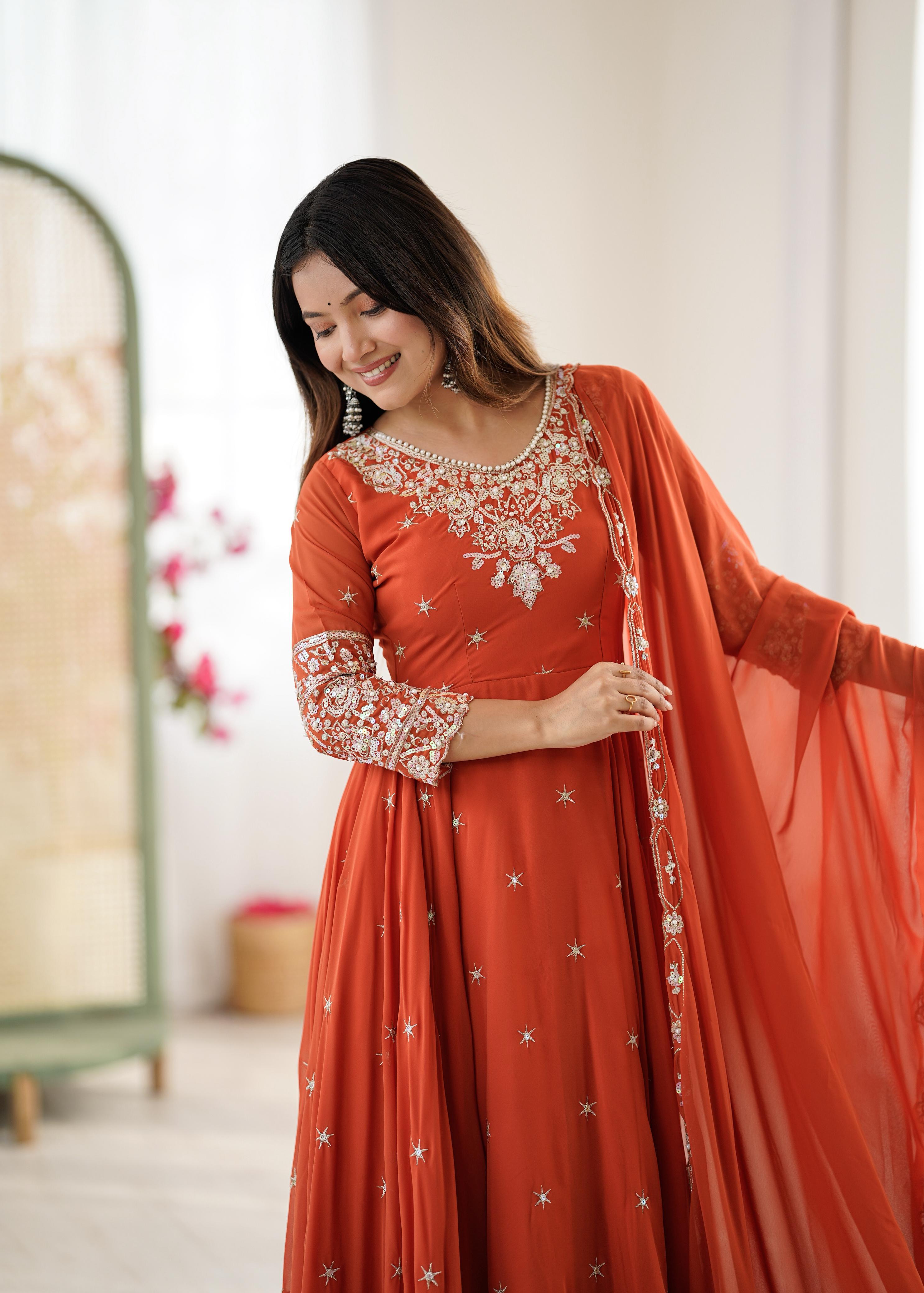 Gulab Anarkali Designer Suit