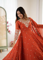 Gulab Anarkali Designer Suit