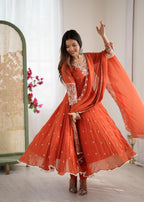 Gulab Anarkali Designer Suit
