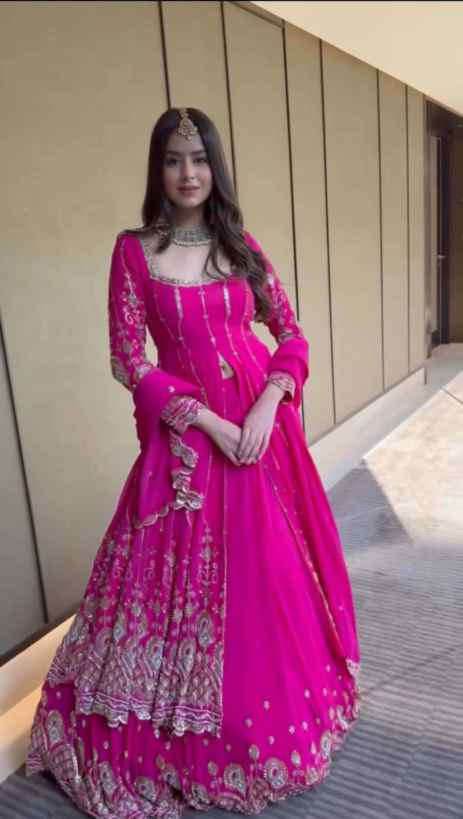 Gulnaaz with Heavy Embroidery Anarkali Suit