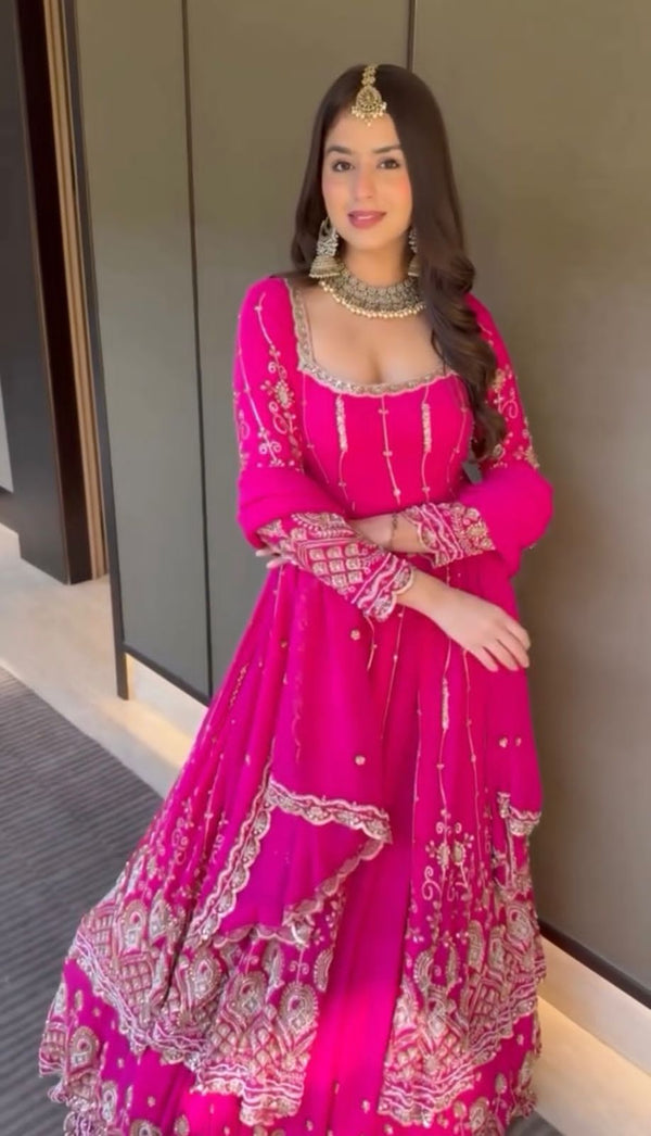 Gulnaaz Heavy Embroidery Anarkali Suit - Eid Anarkali dresses for women