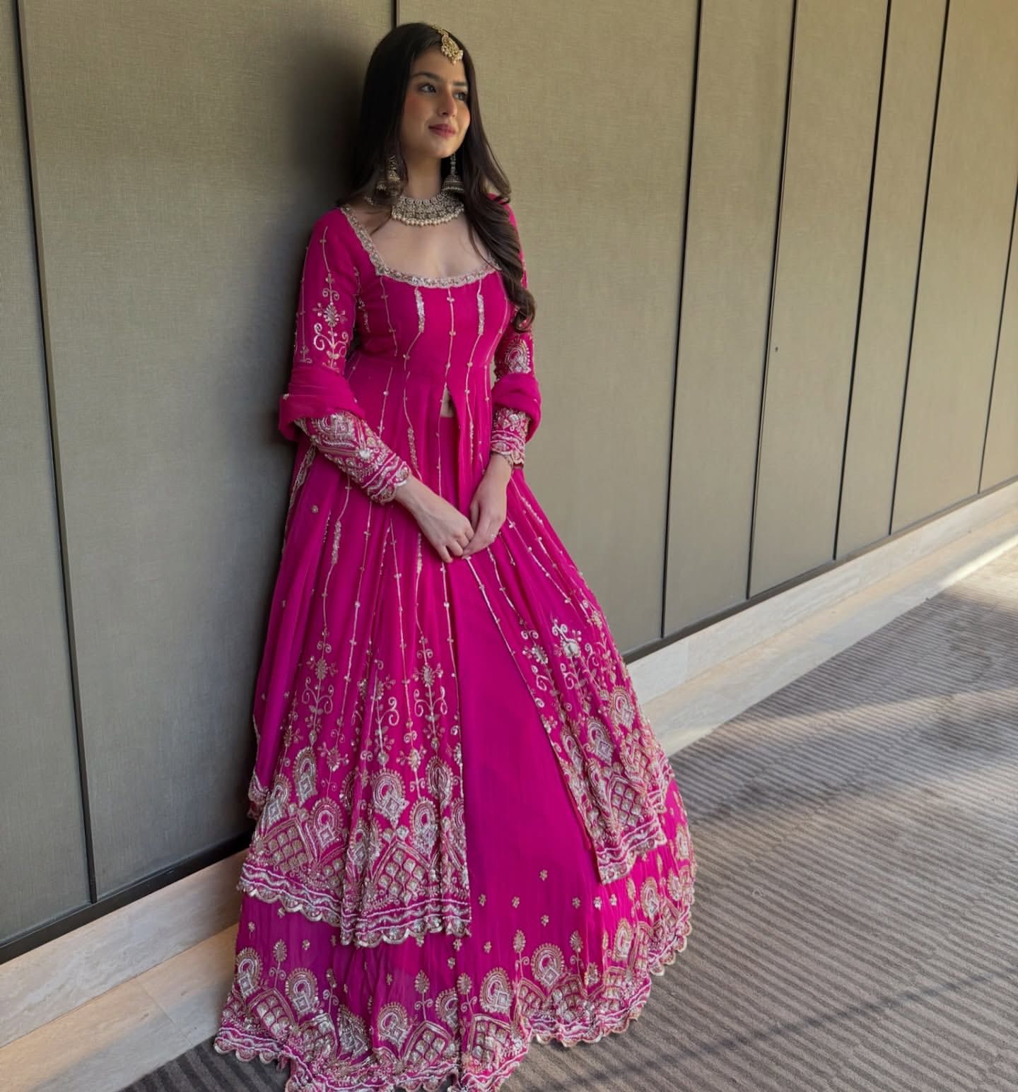 Gulnaaz with Heavy Embroidery Anarkali Suit
