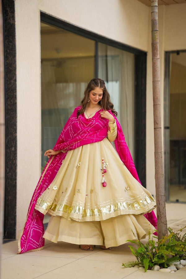 Anokhi Designer Anarkali Suit in Fox Georgette for Diwali and festive occasions at Snyvia
