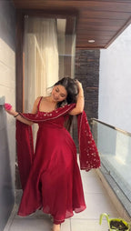 Aafreen Anarkali Suit with Dupatta