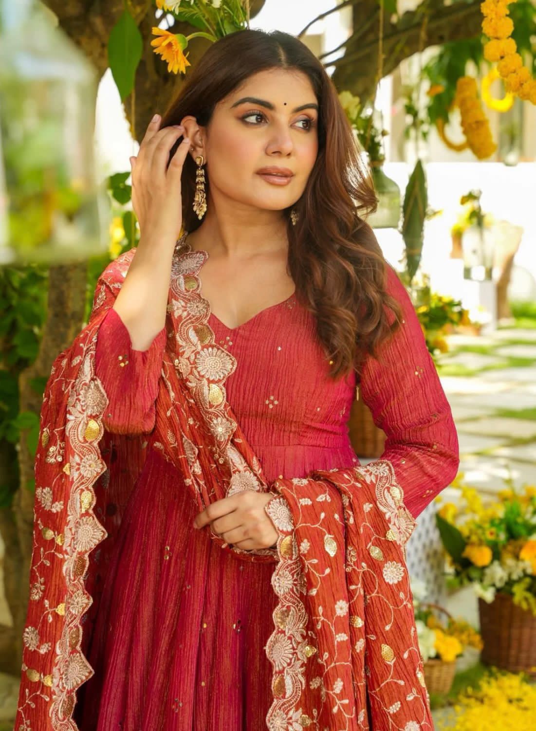 Noor Designer Anarkali Complete Set