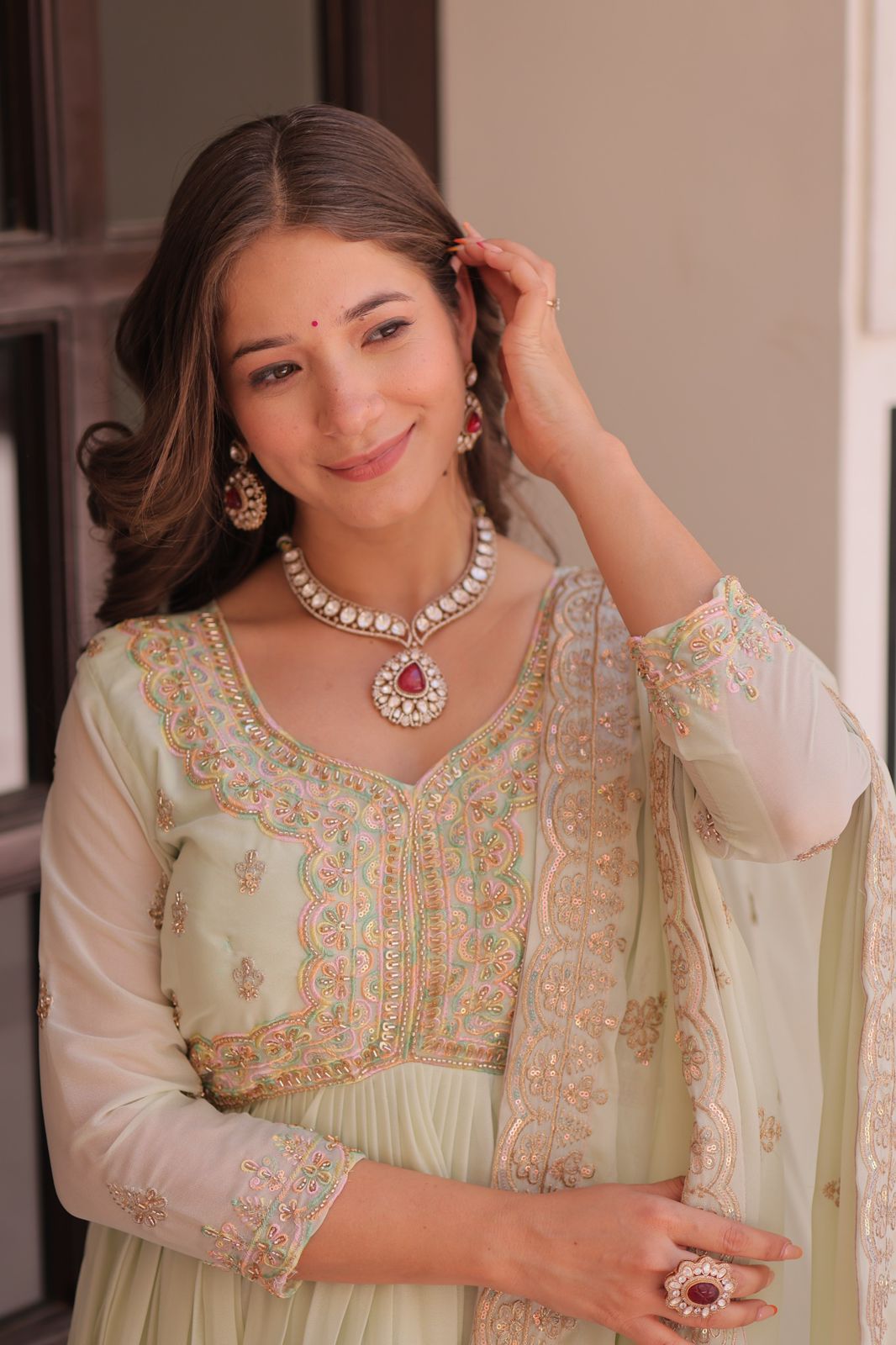 Falak Anarkali Suit with Dupatta
