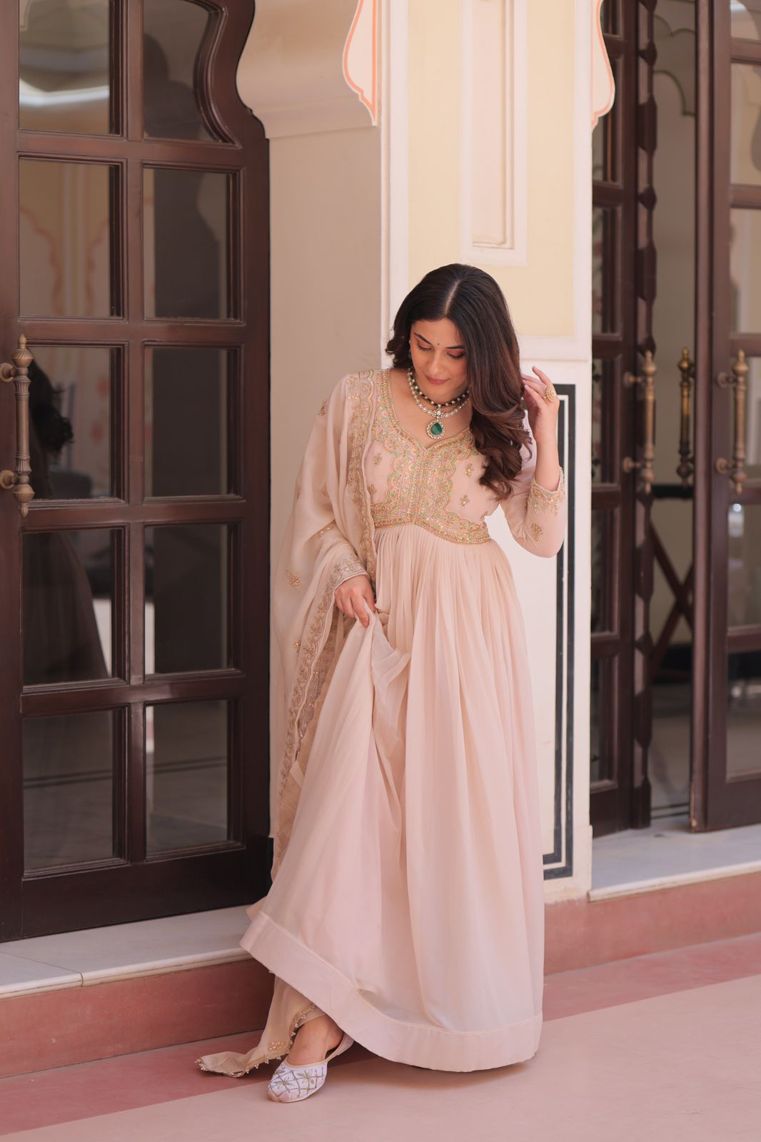 Falak Anarkali Suit with Dupatta