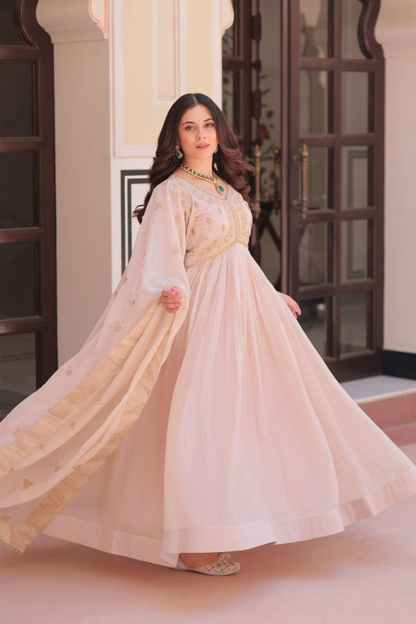 Falak Anarkali Suit with Dupatta for Eid — Snyvia anarkali dress