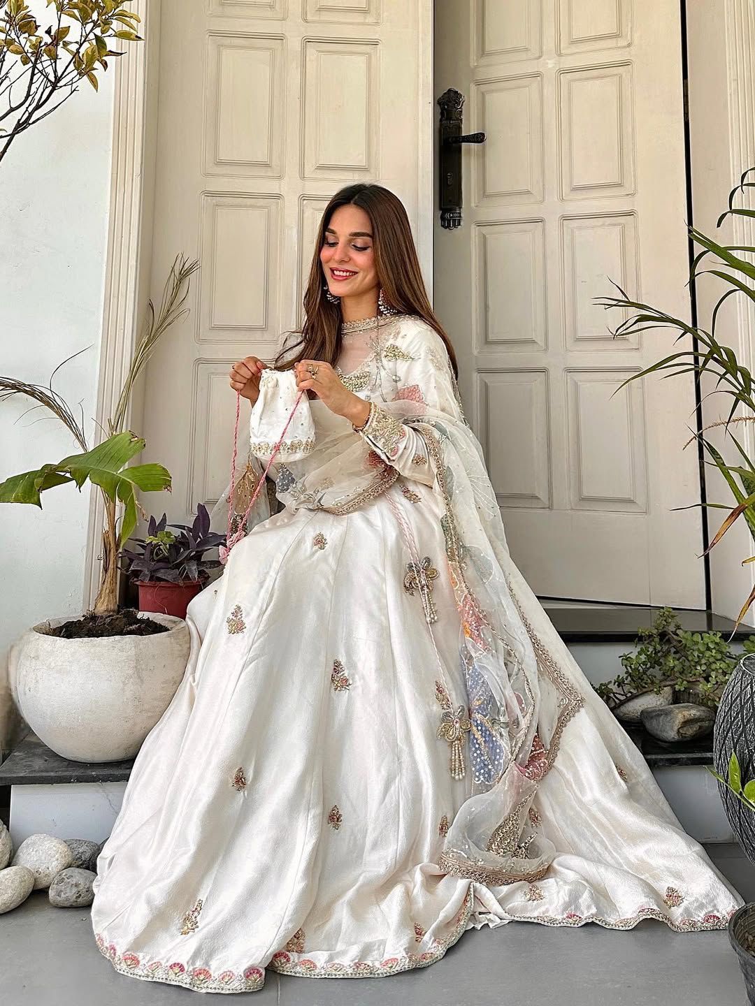 Hoor Anarkali with Dupatta