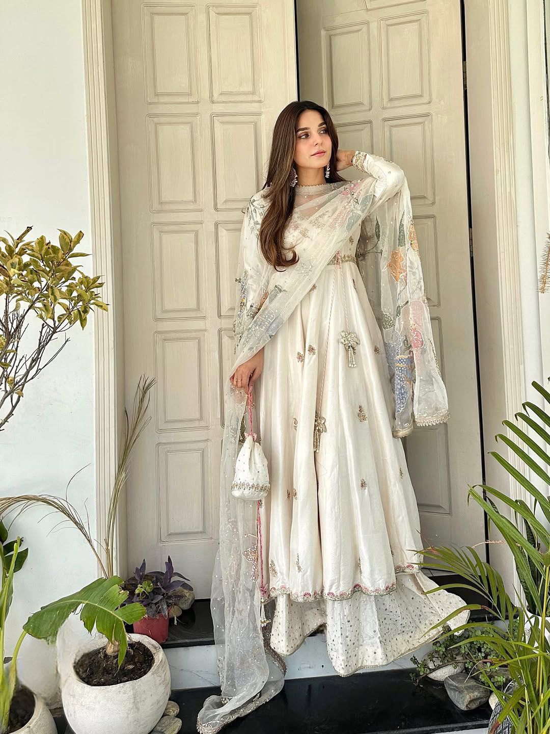 Hoor Anarkali with Dupatta