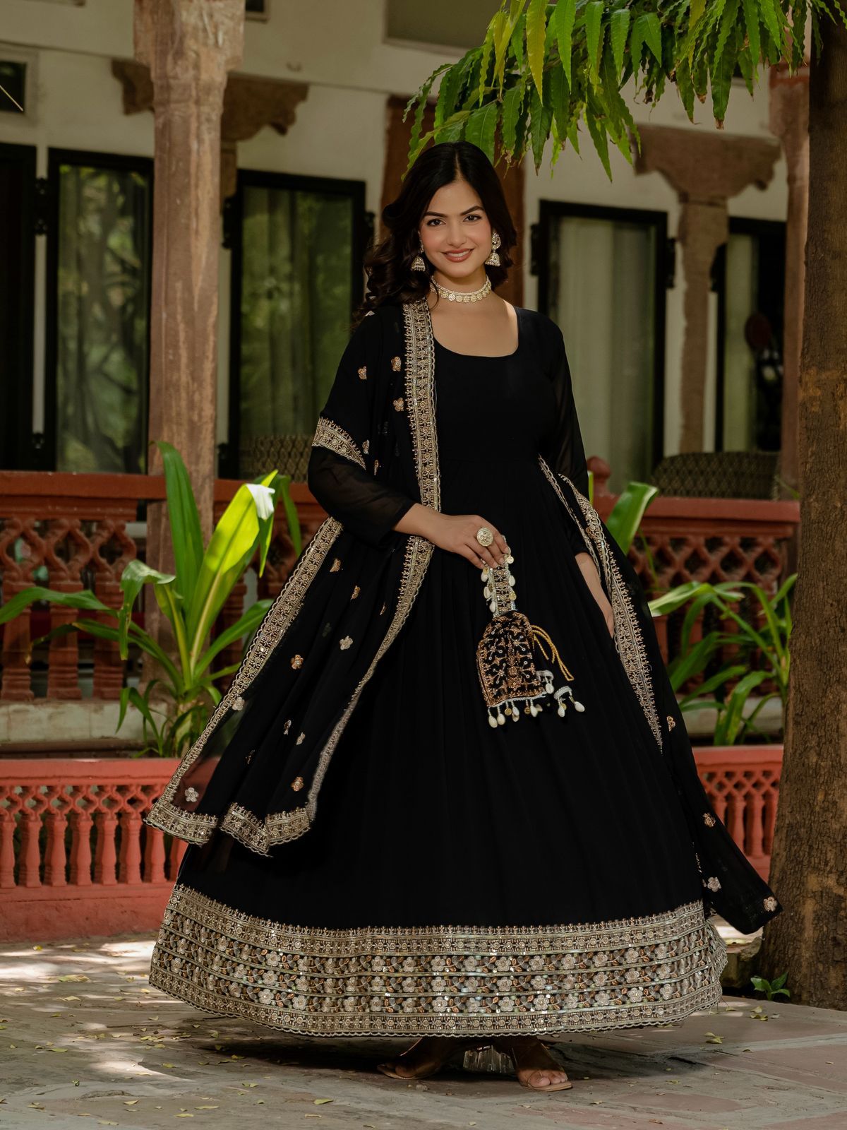 Aaliya Anarkali with Dupatta