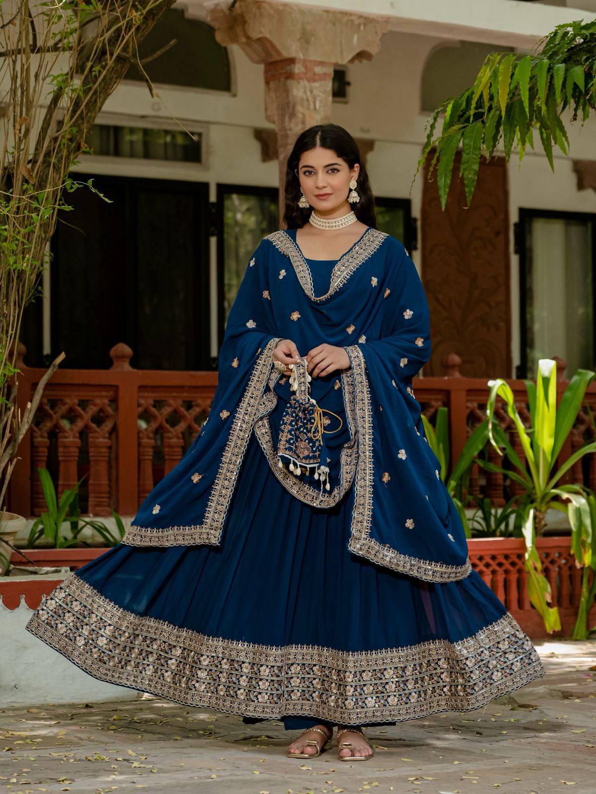 Aaliya Anarkali with Dupatta