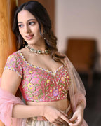 Floral Bloom Wedding Luxe Lahenga Choli Set