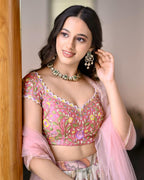 Floral Bloom Wedding Luxe Lahenga Choli Set