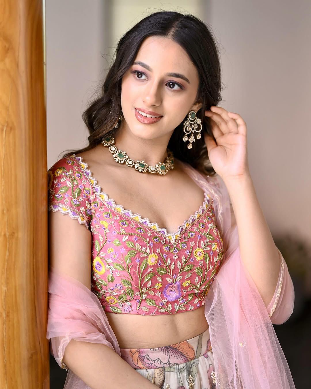 Floral Bloom Wedding Luxe Lahenga Choli Set