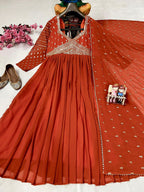 Designer Anarkali Gown with Dupatta