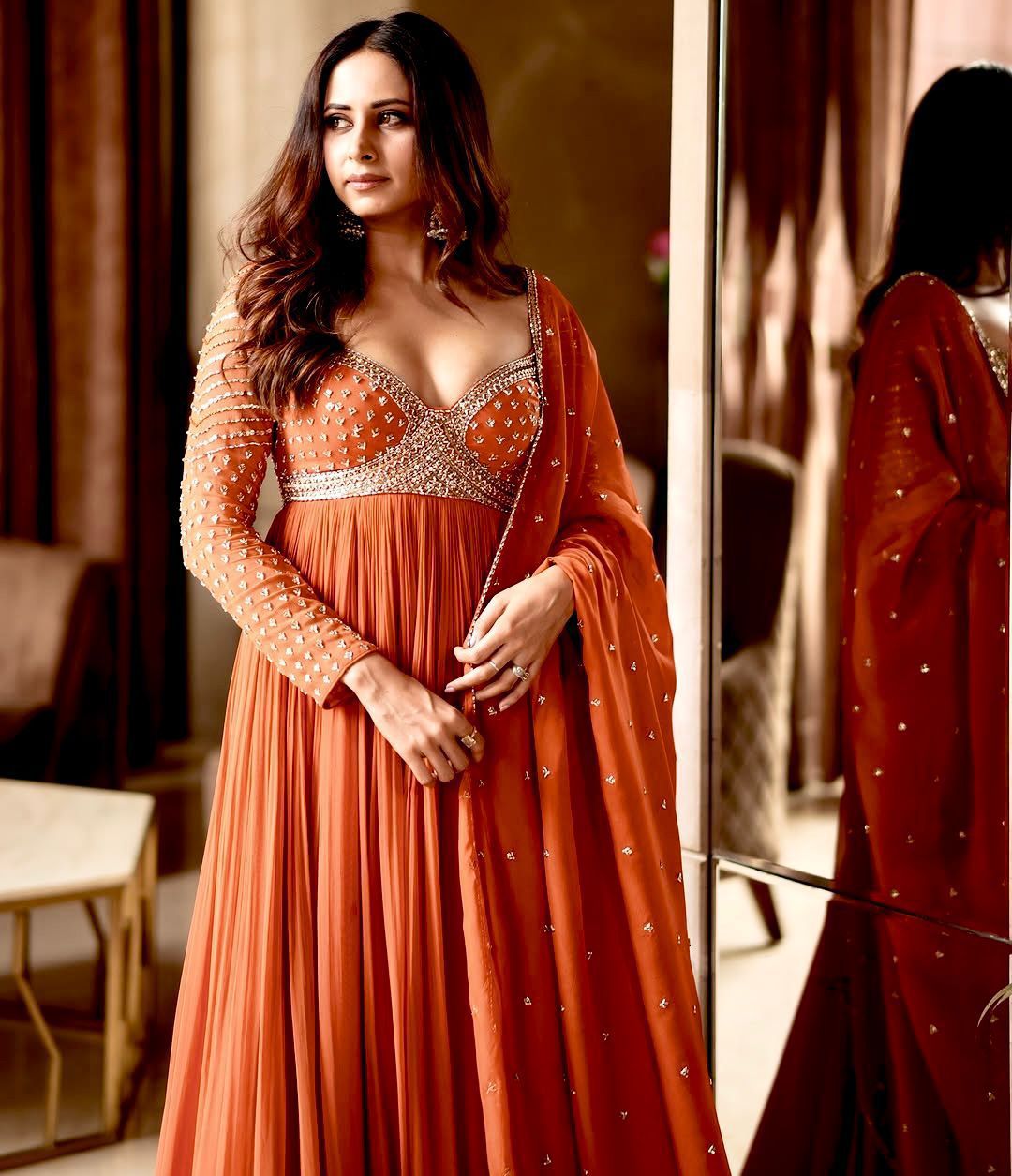 Designer Anarkali Gown with Dupatta