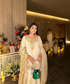 Luxury Zari Embroidery Sharara Suit