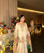 Luxury Zari Embroidery Sharara Suit