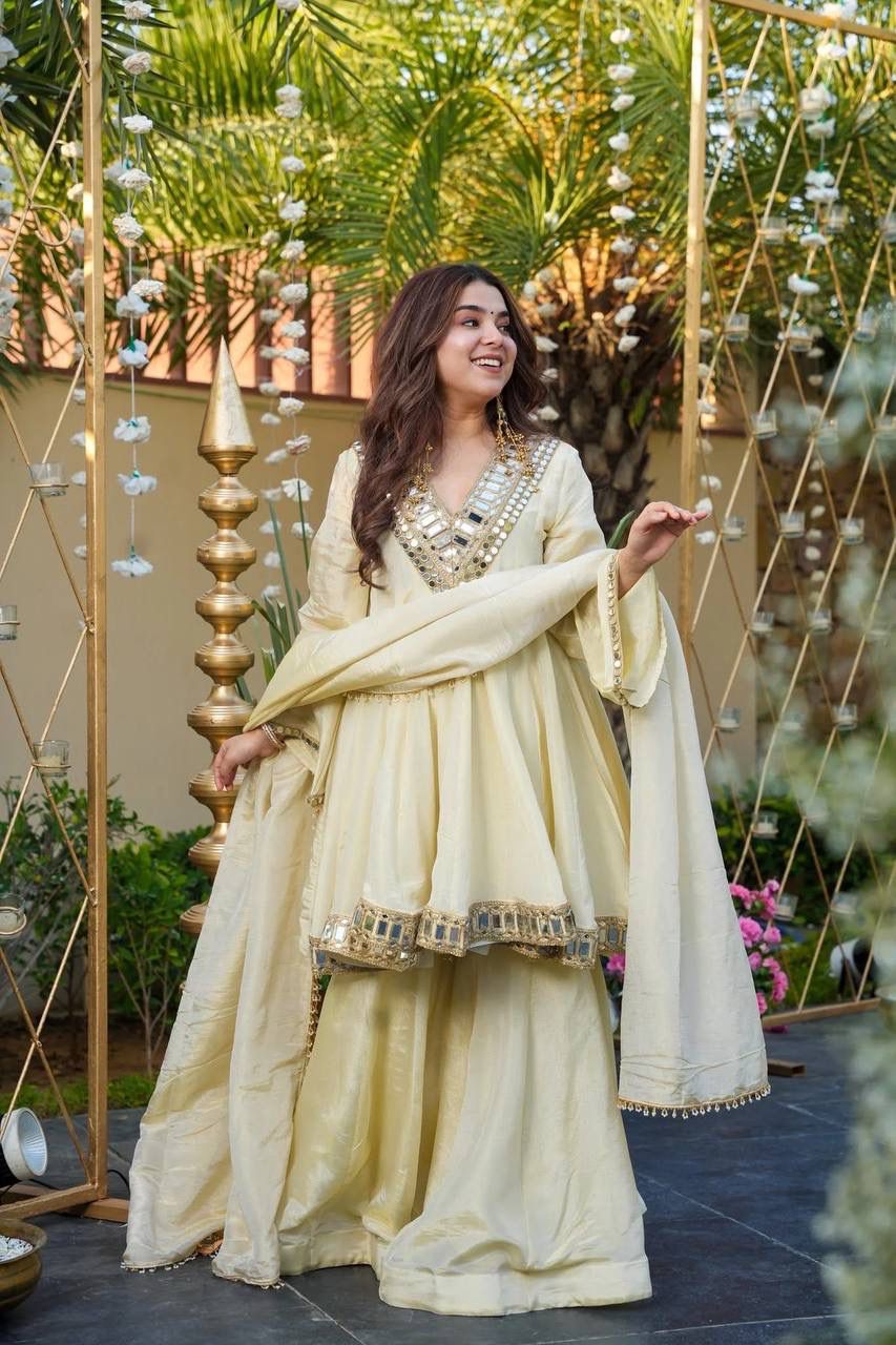 Luxury Handcrafted Ethnic Anarkali Outfit