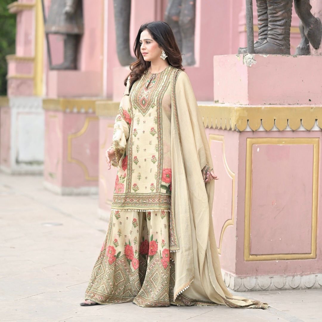 Casual & Festive Designer Kurta Palazzo Set