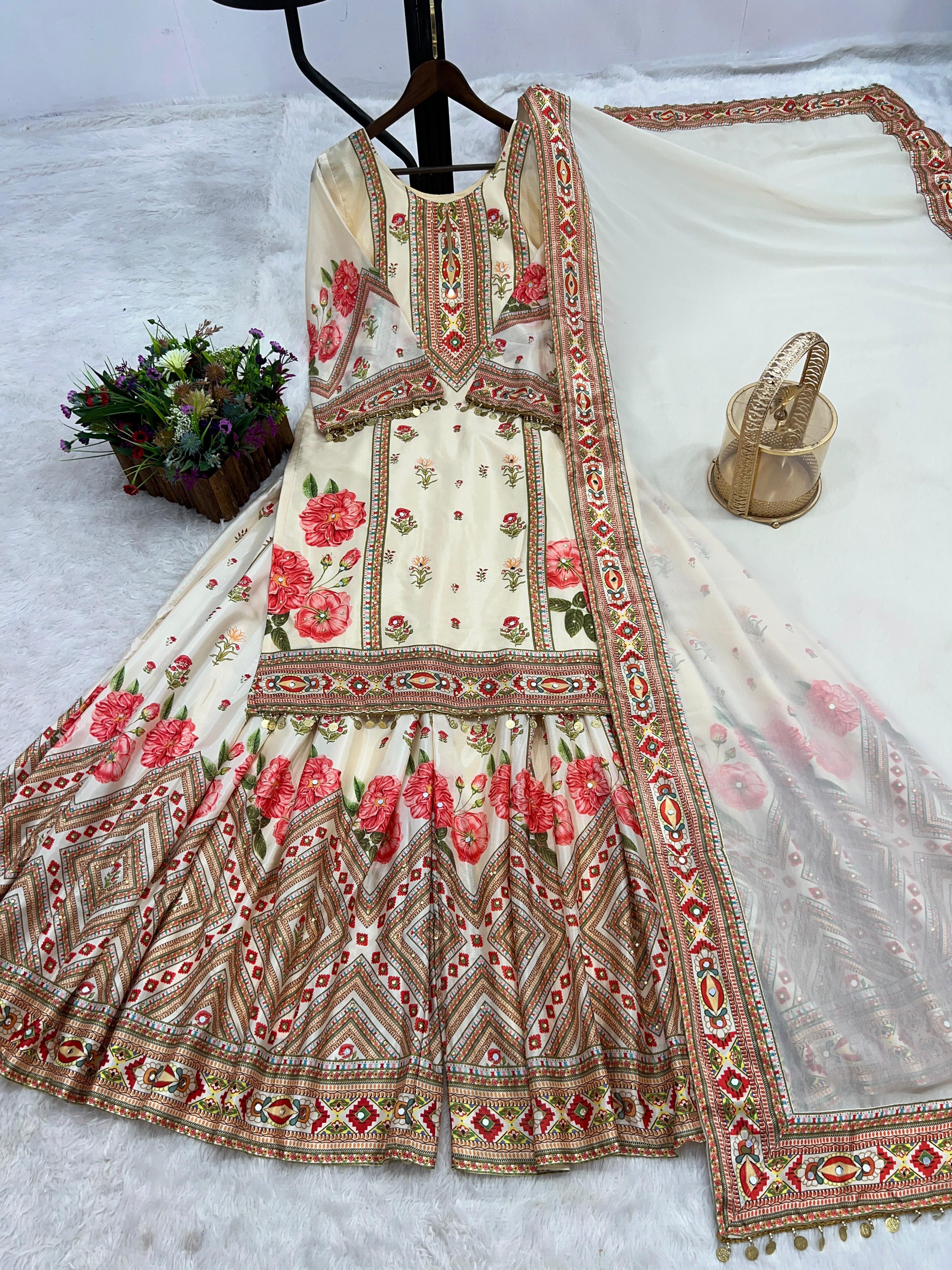 Casual & Festive Designer Kurta Palazzo Set