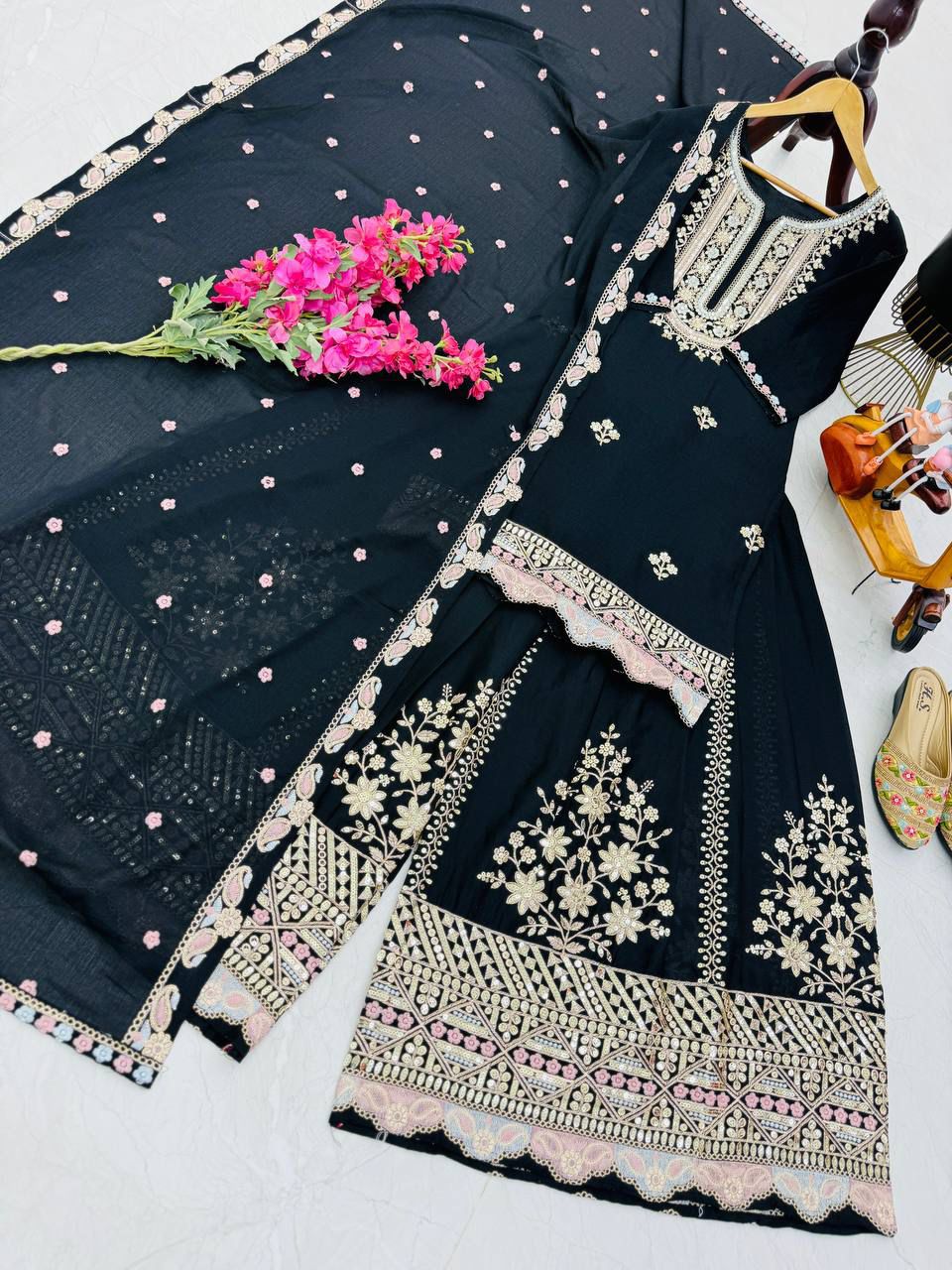 Designer Embroidered Festive Wear Suit Set