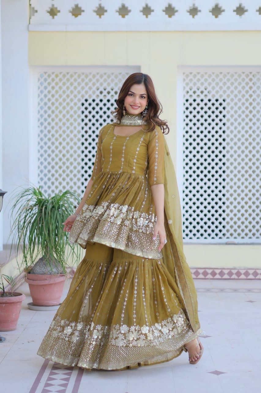 Royal Zari Sharara Set