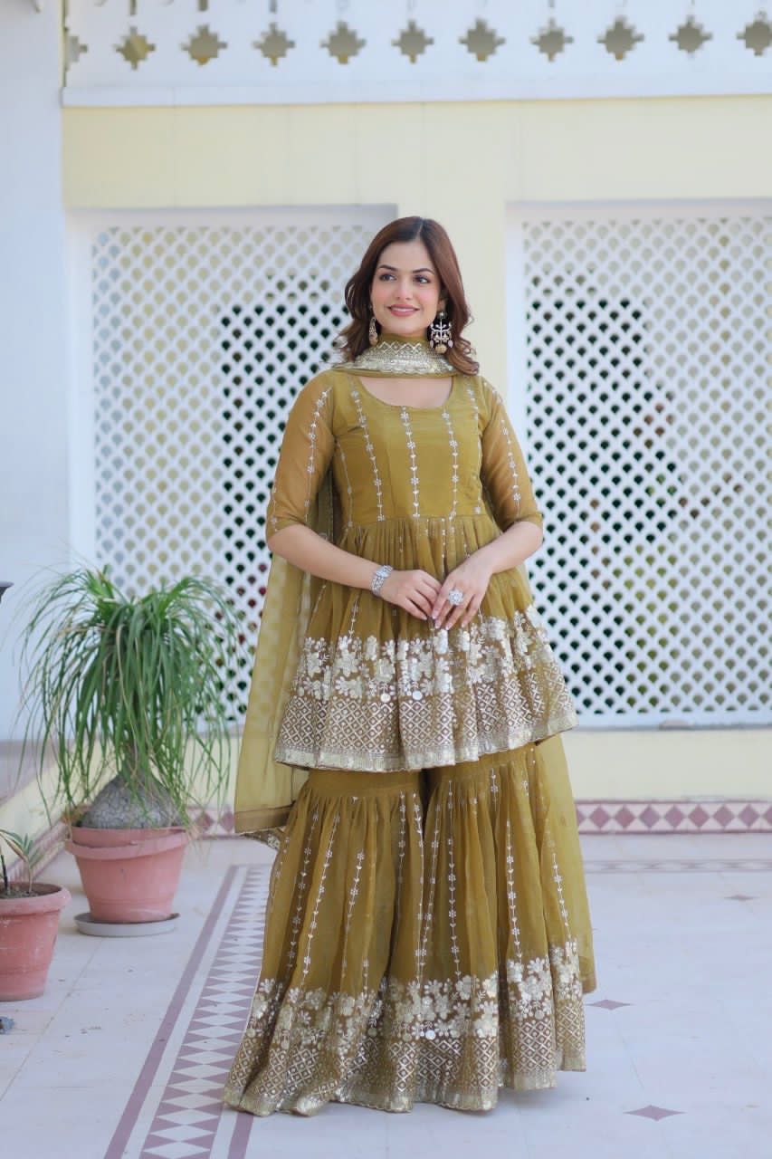 Royal Zari Sharara Set