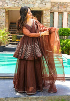 Royal Petal Sharara with Palazzo