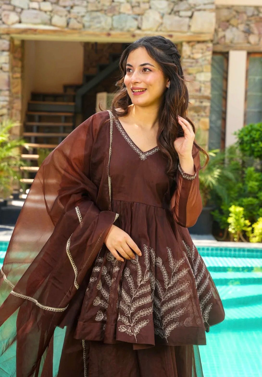 Royal Petal Sharara with Palazzo